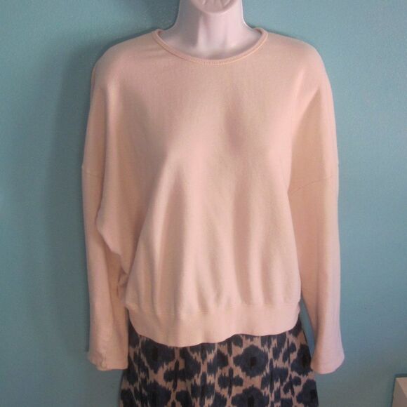 The Frankie Shop Womens Sweatshirt  Ivory Cotton Size S (Easily Fits to XL ) - Picture 1 of 8